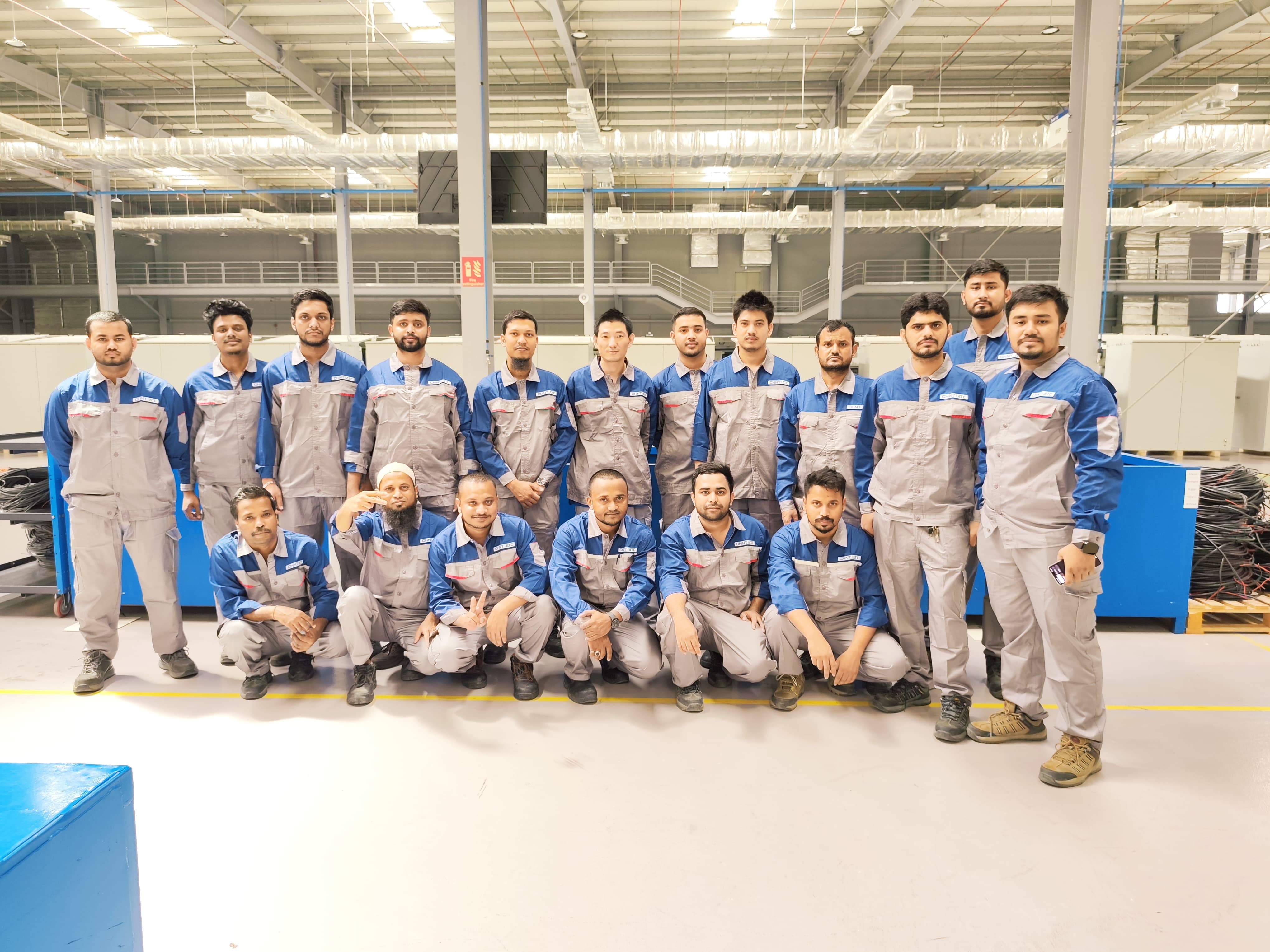 Professional construction team